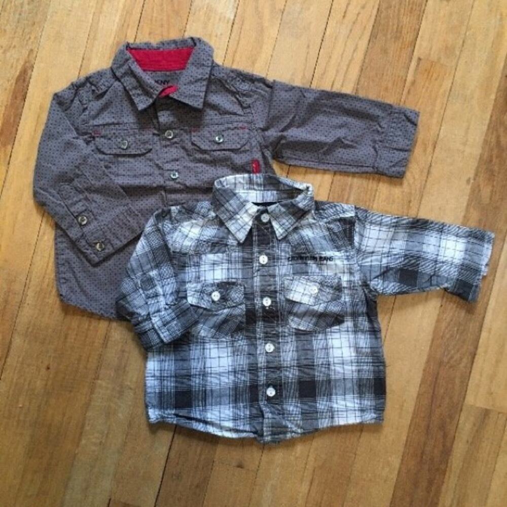 Button Down Shirts, Bundle of Two: DKNY and Calvin Klein